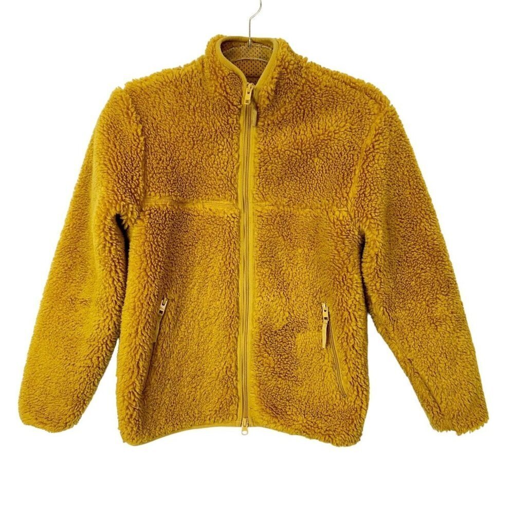 Aritzia TNA Sherpa Fleece Jacket Womens‎ Size XXS Gold